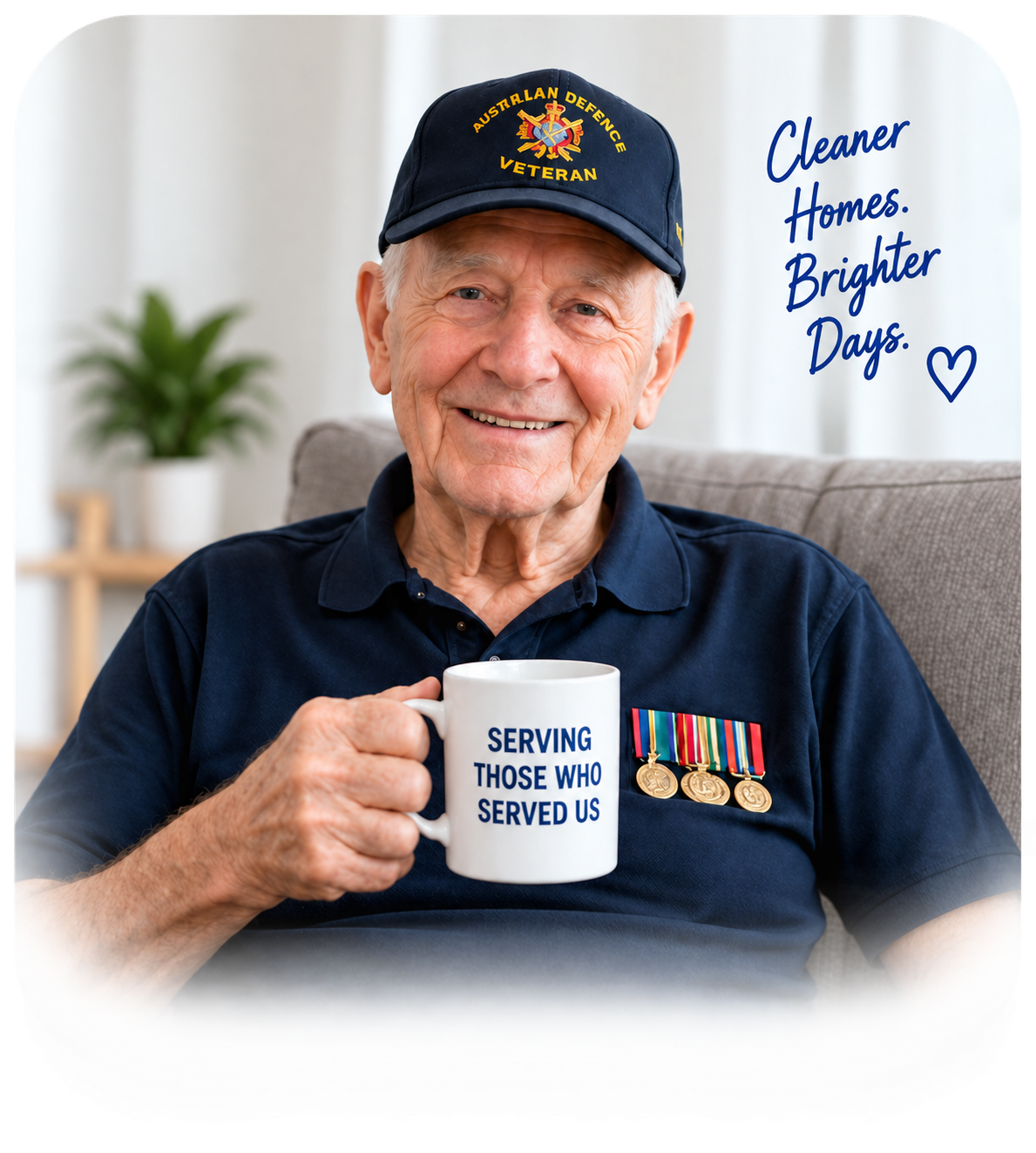 Australian Veteran at home
